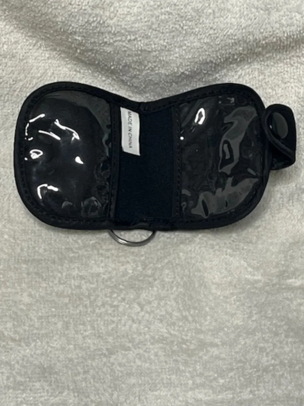 SanDisk Memory/Flash Card Travel Snap Pouch Case Keychain Logo Black 2.5